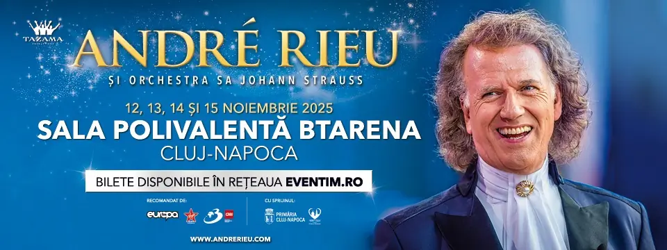 ANDRÉ  RIEU VINE DIN NOU ÎN ROMÂNIA